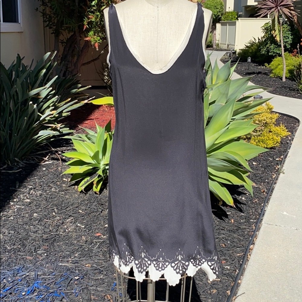 Gypsy05 /Silk cutout lace mini dress